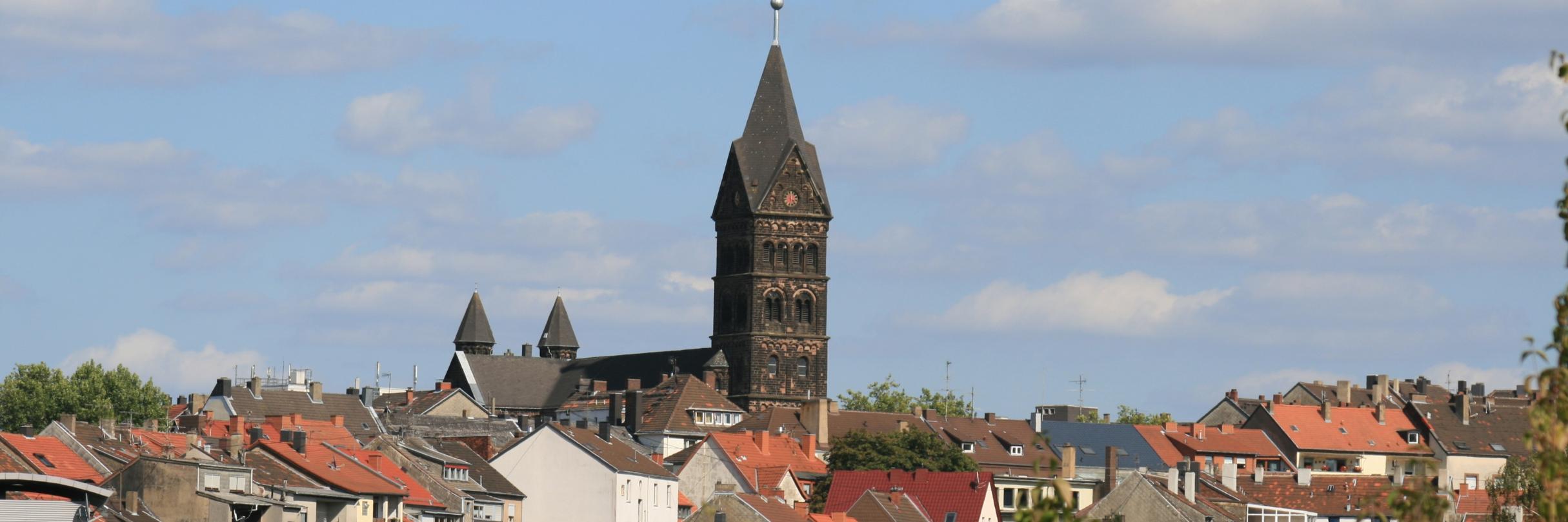 St Marien mit Stadtansicht