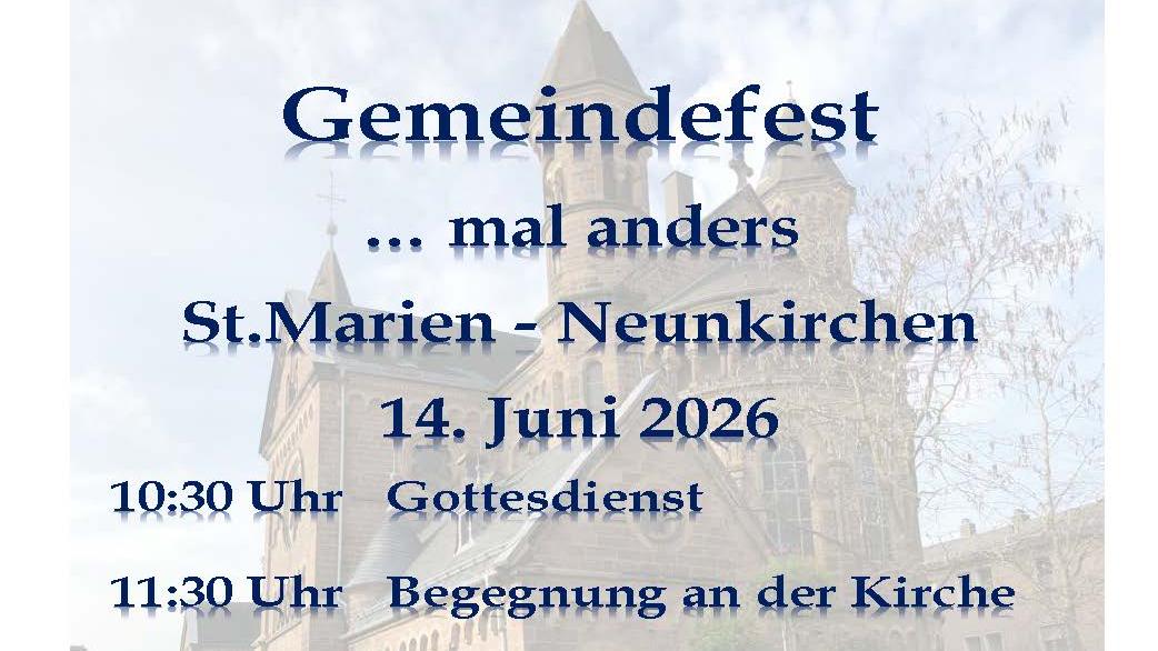 Gemeindefest ... mal anders - 2026
