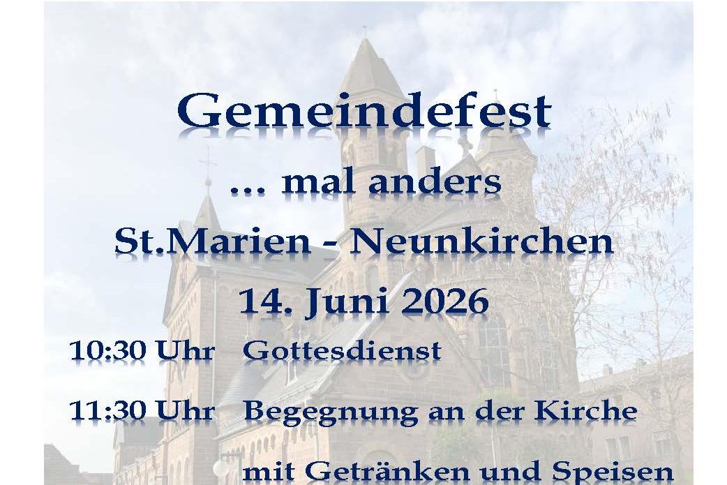 Gemeindefest ... mal anders - 2026