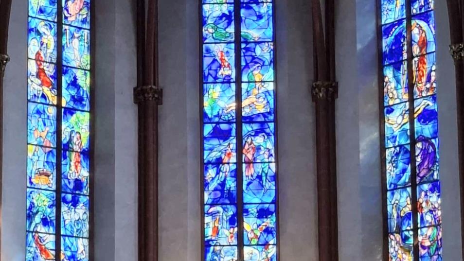 Chagall Fenstern in St.Stephan; Mainz