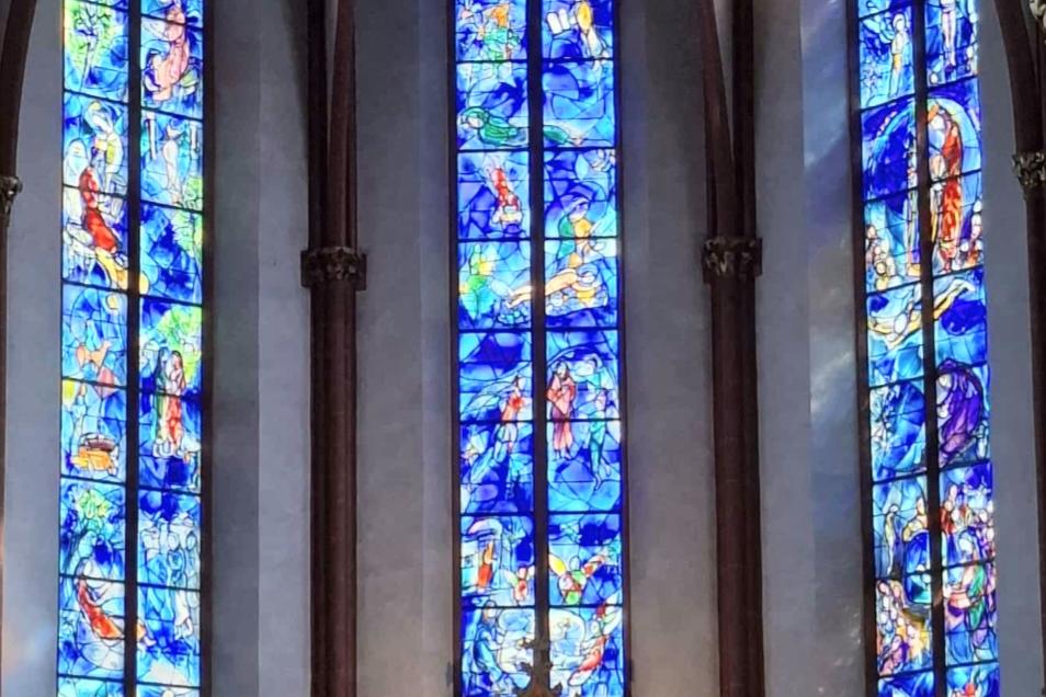 Chagall Fenstern in St.Stephan; Mainz