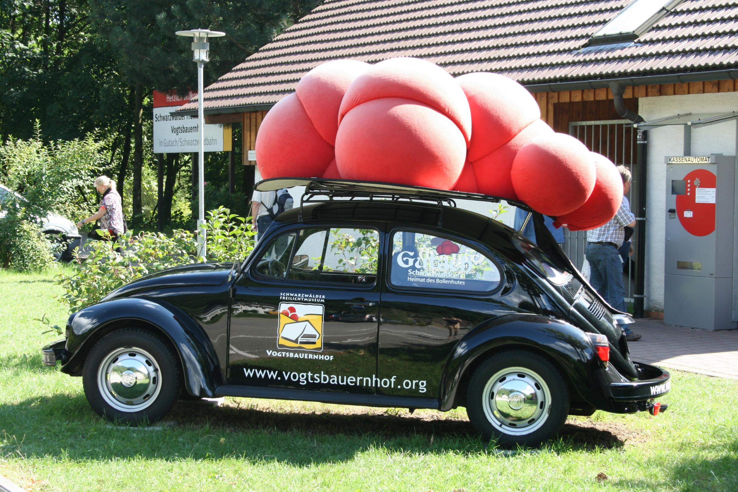 VW Käfer mit Bollenhut